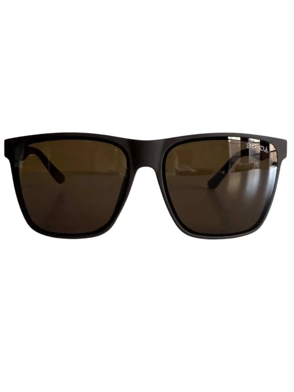 Designer-Inspired Black Oversized Sunglasses | Red Accent Arms